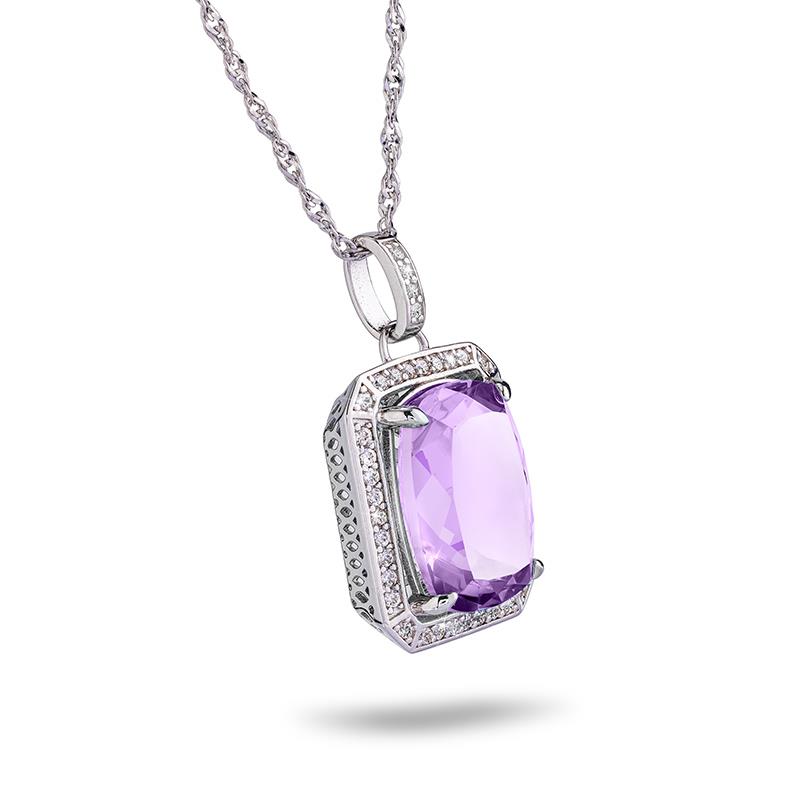 Rainbow Collection Amethyst Pendant